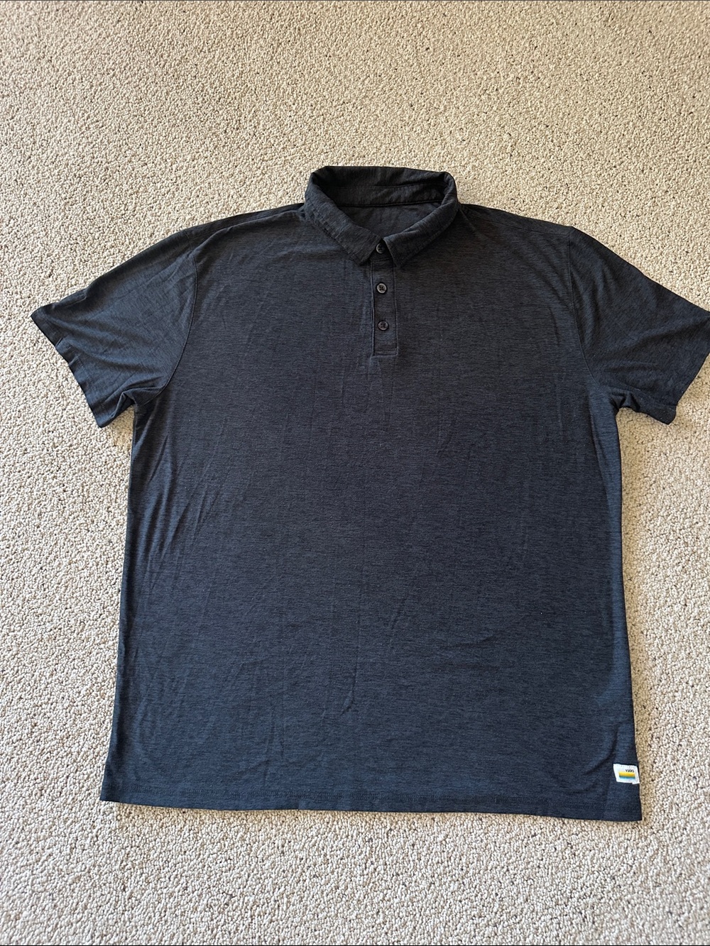 Vuori Charcoal Short-Sleeve Polo